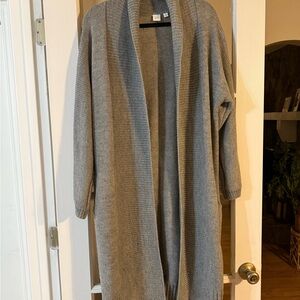 GAP Heather Gray Long Cardigan